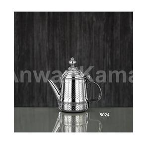 Pot de service thé et café en acier inoxydable argenté martelé de haute qualité avec poignée théière Design moderne pour décor de Table de cuisine - Product Image 3