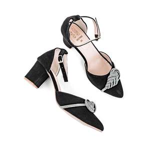 ปั๊มสีดำ WN7393รองเท้าศาลที่สง่างาม - Product Image 1