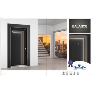 ABSDOOR Portes de sécurité modernes en acier inoxydable, isolation thermique équilibrée, finition intérieure, entrée d'appartements, supermarchés, Turquie - Product Image 2