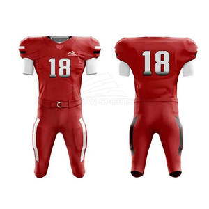 Ensembles d'uniformes de football américain légers pour adultes, matériel respirant en sergé pour équipe, option grande taille - Product Image 4