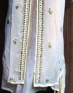 Designer moderne non cousu brodé à la main belle tenue de fête costumes indien mode avant style traditionnel - Product Image 3