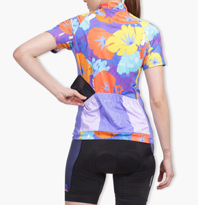 Conjuntos de Jersey de Ciclismo de Manga Corta para Triatlón para Mujer, Transpirables, Antibacterianos, de Secado Rápido, Diseño de Sublimación, Camisetas de Ciclismo - Product Image 5