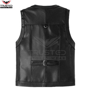 Chaleco de cuero informal para hombre, ropa de invierno de alta calidad para exteriores, reversible, transpirable, impermeable, con nuevo diseño, precio razonable - Product Image 2