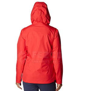 Wholesale Lightweight Winter Women's Hooded Windbreaker Jacket Quick Dry Breathable Outdoor Wear Nylon Lining Knitted Processing - Product Image 2