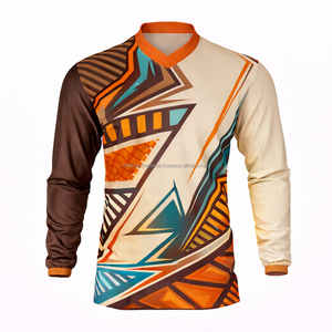 Maillot de motocross Pro Fit en tissu extensible MX Enduro avec panneaux respirants, ventilation, OEM ODM personnalisé, été, 1 pièce, anti-UV - Product Image 2