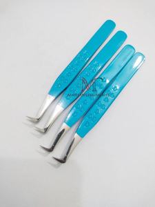 Pinzas para extensiones de pestañas de nano fibra con diseño de corazón de acero inoxidable con agarre excepcional y Punta puntiaguda - Product Image 6