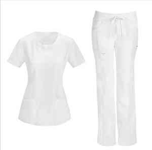OEM Scrubs manga corta Tops Jogger pantalones conjuntos médico Hospital enfermería Scrub uniformes hombres enfermera Scrubs Set - Product Image 1