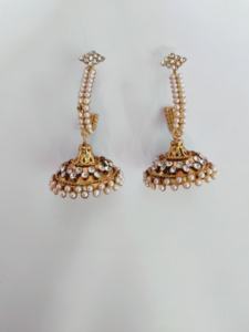 Low Prices Earrings Set with 22CT Gold Plated Round Shaped Trendy Designed Fancy Earrings Set <b>for</b> <b>Sale</b> by Exporters - Product Image 4