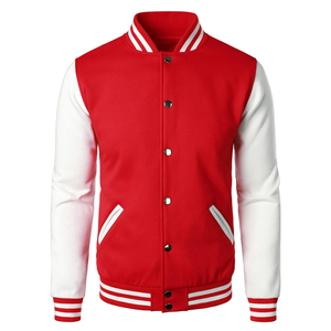 Logotipo personalizado Letterman chaqueta de béisbol de cuero ropa de calle Varsity chaqueta/chaqueta varsiti - Product Image 5