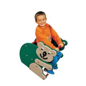 Caballo mecedora para interiores para niños, PE con placa de juguete para jardín de infantes, primavera, parque comunitario al aire libre, diseño de dibujos animados - Product Image 6