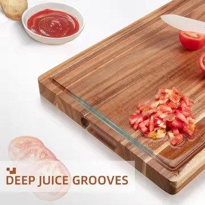 Tabla de Cortar de Madera, Tabla de Cortar Duradera para Cocina, para Preparación Diaria de Alimentos - Product Image 3