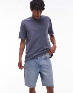 Pantalones cortos de mezclilla de algodón 100% con cremallera personalizados para hombre al por mayor pantalones vaqueros holgados rectos con bordado 3D para hombre - Product Image 6