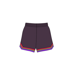 Pantalones cortos de malla de poliéster informales de verano personalizados para hombre, 5 pulgadas, entrepierna, cintura media, cierre elástico, bolsillos, sublimación/impresión DTG sólida - Product Image 2