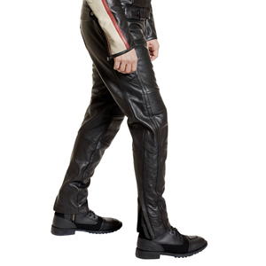 Top quality Factory Made Hot Sales Washed Men <b>Leather</b> Pants In Wholesale Made In Best Quality <b>Leather</b> Pants For Men - Product Image 6