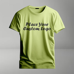 Vente en gros de fournisseur de t-shirts pour hommes en coton uni à manches courtes avec logo personnalisé, vêtements décontractés pour les sports et promotions de la mode - Product Image 6