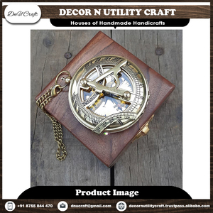 Brújula de latón macizo hecha a mano, reloj de sol, grabado elegante, decoración náutica para el hogar, estilo antiguo, gran regalo ofrecido, precio al por mayor - Product Image 6