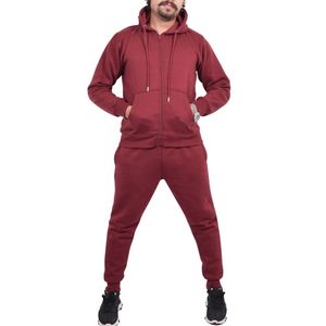 Chándales de invierno personalizados para hombre, conjunto de 2 piezas, pantalones para correr de algodón de peso pesado, chándal, ropa de calle, traje de entrenamiento OEM - Product Image 1