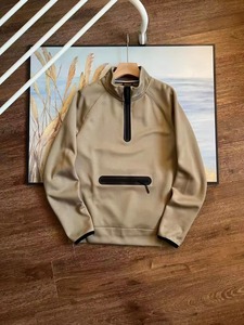 Sweat-shirt à épaules tombantes de haute qualité, résistant aux bouloches, personnalisé par le fabricant, en laine technique, impression numérique, hiver - Product Image 2