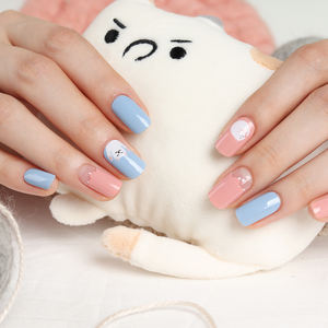 ShineB meilleure vente de bandes d'ongles en gel 3D de haute qualité #45834 belle décoration de salon de conception de chat chaud application facile - Product Image 5