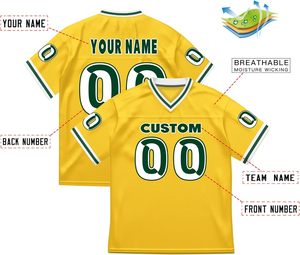 เสื้ออเมริกันฟุตบอลแบบปรับแต่งได้ แห้งเร็ว ระบายอากาศ ป้องกันแบคทีเรีย ป้องกันรังสียูวี ผ้าโพลีเอสเตอร์ตาข่าย ไซส์ใหญ่ แขนสั้น - Product Image 2