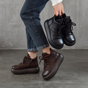 Bottes Espadrilles en Cuir pour <span class=keywords><strong>Femme</strong></span> à Talon Bas et Bout Pointu, Style Décontracté et Habillé, Idéales pour l'Été - Product Image 3