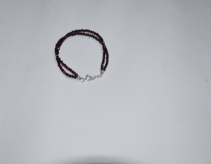 Pulsera de plata de ley con gema granate 2023 Natural para mujer y niña, pulsera de mano con piedras preciosas naturales - Product Image 4