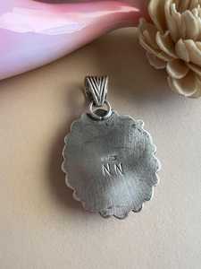 Golden Hill Turquoise Rose Opale Pendentif en argent sterling fait à la main Boho Bijoux pour femmes - Product Image 2