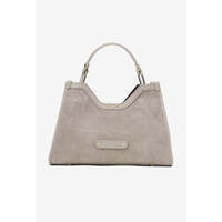 Sac à main structuré en cuir suédé véritable - Fabriqué en Italie - Art. 25394