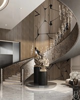 2025 personnalisable en bois massif pliant verre marbre escalier métal rampe nouvelles tendances faisceau central Guangdong Foshan usine