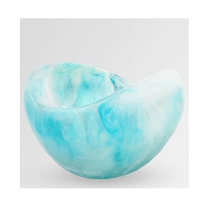 Bol en résine fait à la main surface polie brillante look élégant parfait pour la décoration de la salle à manger ou du salon de la pièce maîtresse - Product Image 5