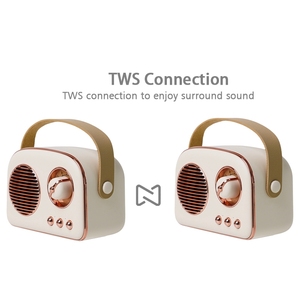 Directo de fábrica de alta calidad mini Altavoz Bluetooth inalámbrico portátil Retro Vintage radio mejor calidad bolso Altavoz Bluetooth - Product Image 3