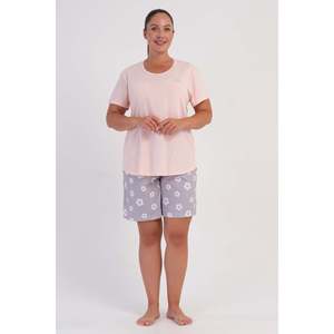 KADIN P.SUPREM XXL O YAKA KISA KOL ETEGI OVAL SORT TAKIM - ROSE BÉBÉ - ROSE BÉBÉ - Product Image 2
