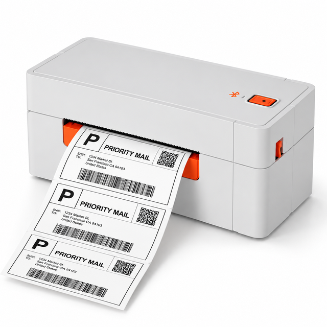 A81 4 Inch Thermal Shipping Label Printer 203 DPI 150mm/s USB Optional Bluetooth for Barcode and Logistics Labels