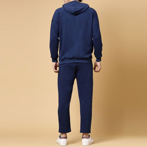 Vente en gros de survêtements solides pour hommes de haute qualité en coton écologique respirant à capuche à séchage rapide hiver d'usine - Product Image 4