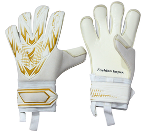Gants de gardien de but en latex respirant personnalisés les plus vendus avec fermeture à scratch pour l'entraînement au football - Product Image 1