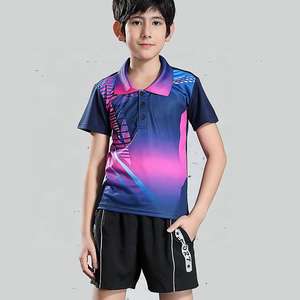 Ropa de tenis con logotipo personalizado, camiseta y pantalones cortos de bádminton para hombres y mujeres, kit de entrenamiento de uniforme de fútbol para niños - Product Image 4