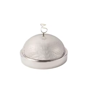 Pots chauds de service de nourriture en acier inoxydable fini luxueux avec couvercle et bouton Accueil Hôtel Restaurant Fête de mariage Pots de service de nourriture - Product Image 1