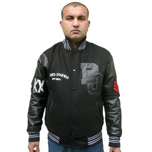 Logo personnalisé Laine Chenille Broderie Baseball Letterman Vestes Hommes Vintage Blanc En Cuir Manches Varsity Veste - Product Image 3