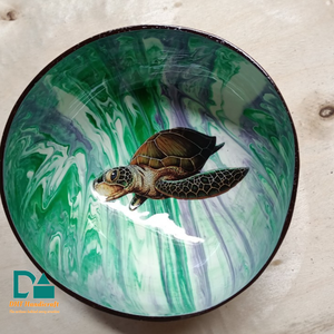 Tazón de Mimbre de Coco Pulido en Forma de Corazón, Estilo Bohemio, para Fiestas, Ecológico, Natural, de Fabricante Vietnamita - Product Image 1