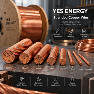 Câbles conducteurs en cuivre souple de classe 5 à haute conductivité, fils toronnés pour câbles d'alimentation, appareillage électrique et systèmes électriques industriels - Product Image 1