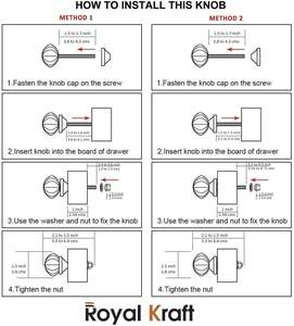 Tiradores de cerámica pintados a mano vintage para armario de cocina, puerta y cajón, armario, armario (juego de 10) - Product Image 3