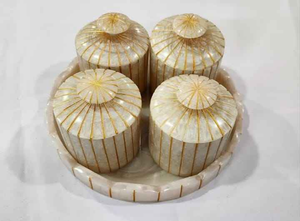 Ensemble de bocaux en résine de fruits secs pour hôtel à la maison bocaux à fruits secs en résine époxy à usage multiple produit fait main de grande vente par Tradebit - Product Image 6