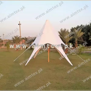 2024 nueva llegada tienda de campaña de estrella hecha a medida 100% algodón ligero y móvil carpas de campana de lona retardante de fuego resistente a los rayos UV - Product Image 1