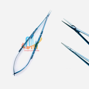 Portaagujas Castroviejo de Alta Calidad Premium de OldMed Instruments, 18 cm/7'', 20 cm/8'', Mango de Titanio con Bloqueo, Uso Oftálmico - Product Image 6