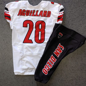 Camiseta de fútbol americano por sublimación hecha a medida, el más nuevo uniforme de fútbol americano personalizado para hombres - Product Image 3