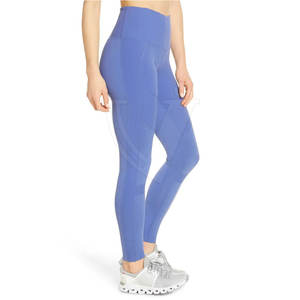 New Design Quick Dry Yoga <b>Leggings</b> Plus Size Customized OME Service Solid <b>Pattern</b> Mid Waist Elastic Yoga <b>Leggings</b> for <b>Women</b> - Product Image 3