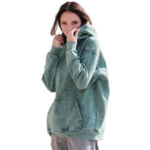 เสื้อฮู้ดแขนยาวสำหรับผู้หญิงเสื้อฮู้ดผ้าซักกรดสำหรับผู้หญิงน้ำหนักเบาออกแบบโลโก้ได้ตามต้องการ - Product Image 1