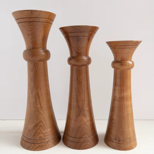 Nouveau design artisanal, porte-bougie en bois décoratif de style classique, écologique, pour la décoration de la maison et des mariages - Product Image 1