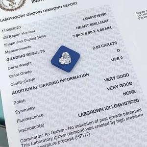 D'vins Jewels VVS1เจียระไนทรงกลมขนาด6.5x6.5มม. 1กะรัตสำหรับปลูกในห้องทดลองที่เต็มไปด้วยเพชรที่ผ่านการรับรองแล้ว - Product Image 5