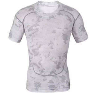 High Quality Compression Shirt <b>MMA</b> <b>Rash</b> <b>Guard</b> for Men Customize Your Own Logo Sublimated Short Breathable Spandex/Polyester - Product Image 1